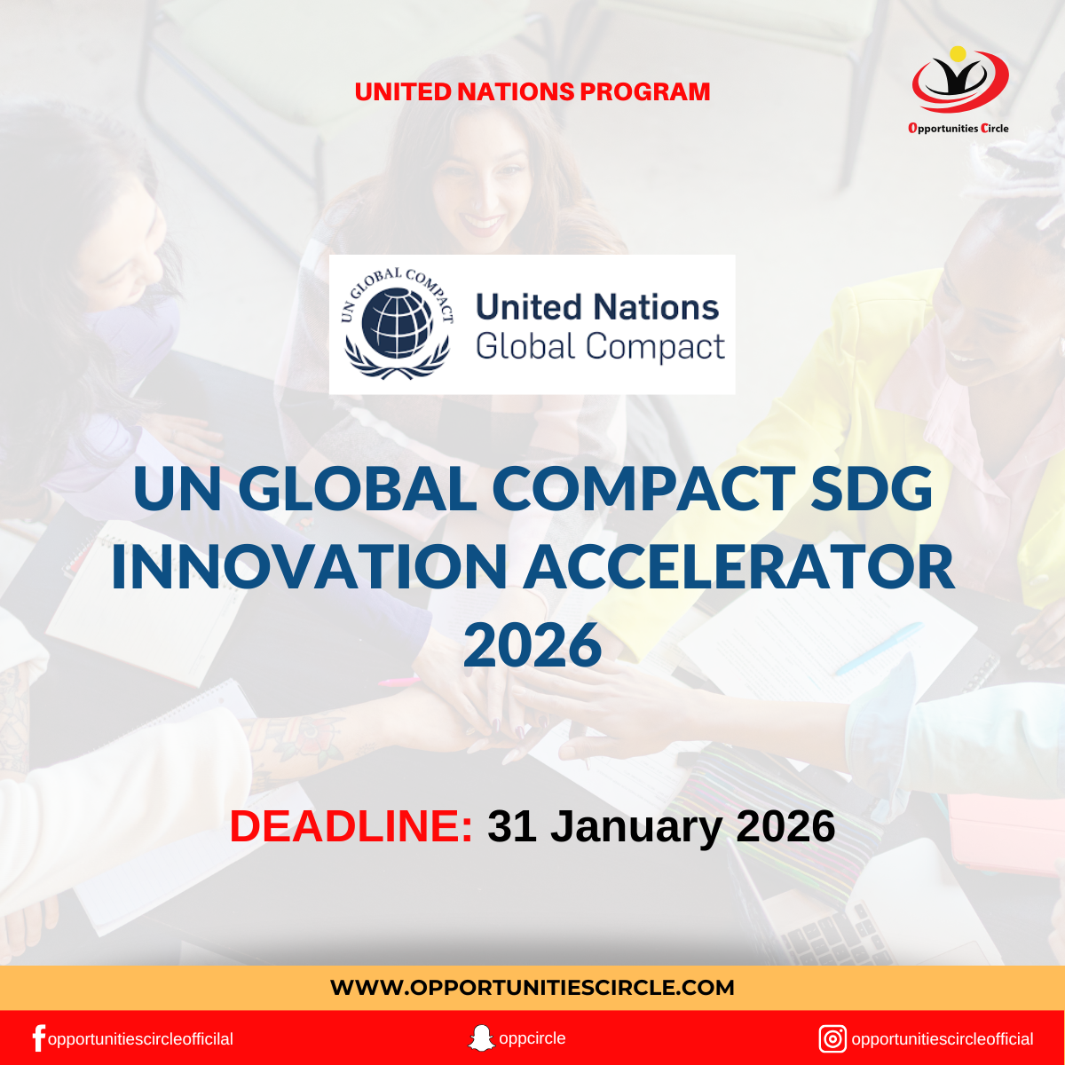 UN Global Compact SDG Innovation Accelerator 2026 - Opportunities Circle