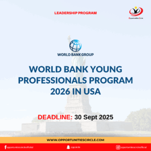 World Bank Young Professionals Program 2026 in USA