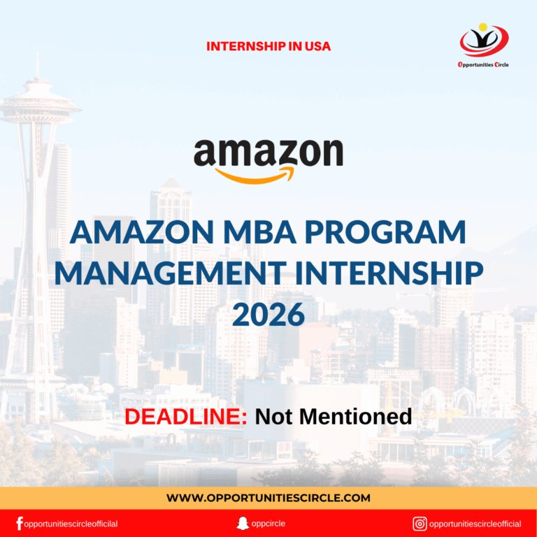 Amazon MBA Program Management Internship 2026