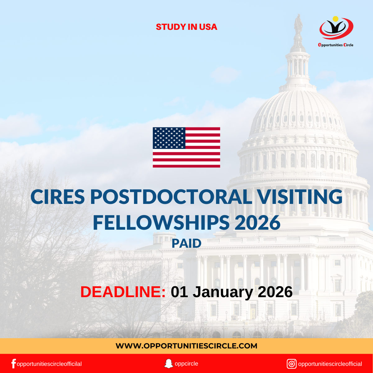 CIRES Postdoctoral Visiting Fellowships 2026 - Opportunities Circle