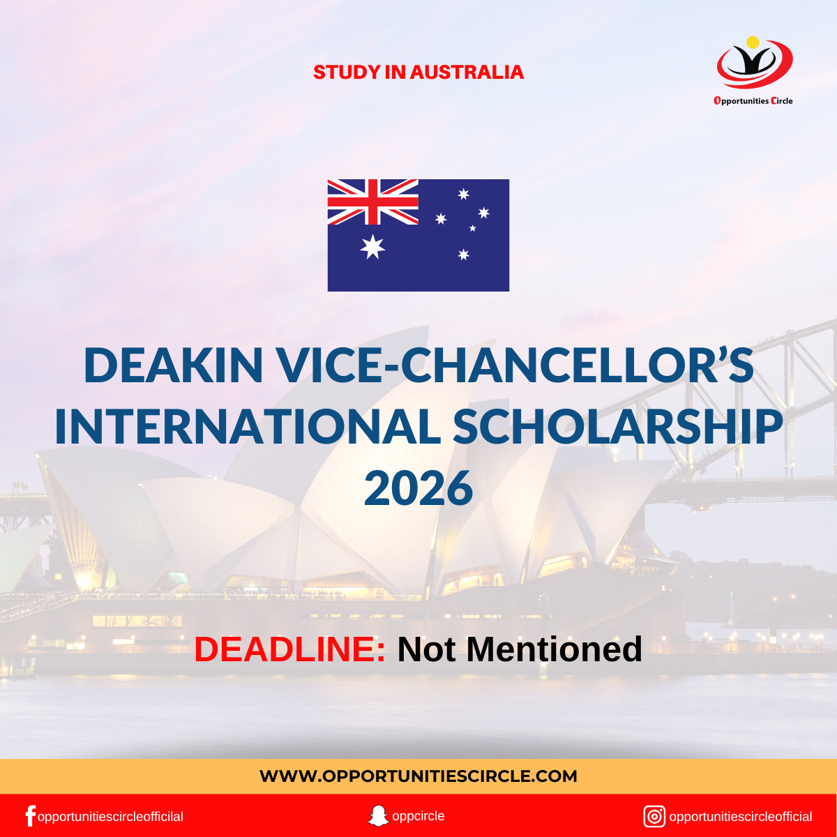 Deakin Vice-Chancellor’s International Scholarship 2026 - Opportunities ...