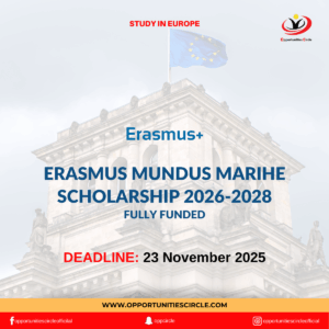 Erasmus Mundus MARIHE Scholarship 2026-2028