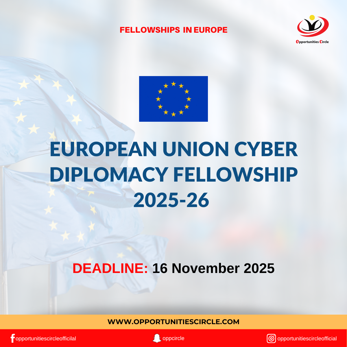 European Union Cyber Diplomacy Fellowship 2025-26 - Opportunities Circle