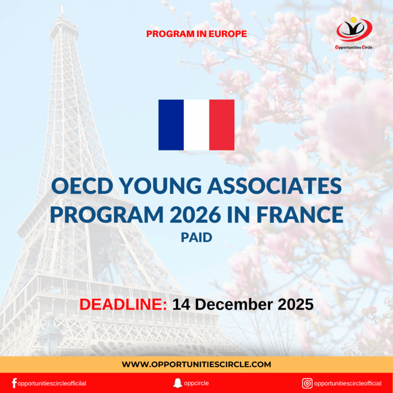 OECD Young Associates Program 2026 in France