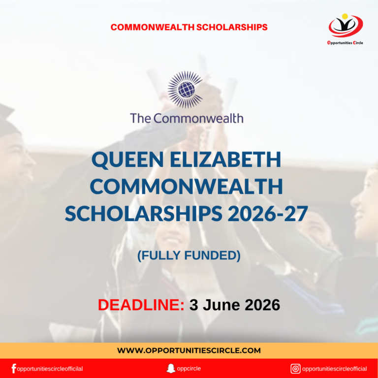 Queen Elizabeth Commonwealth Scholarships 2026-27