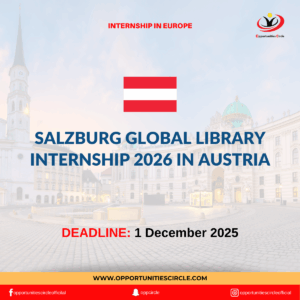 Salzburg Global Library Internship 2026 in Austria