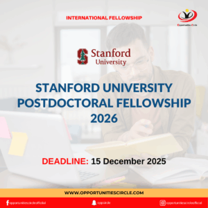 Stanford University Postdoctoral Fellowship 2026