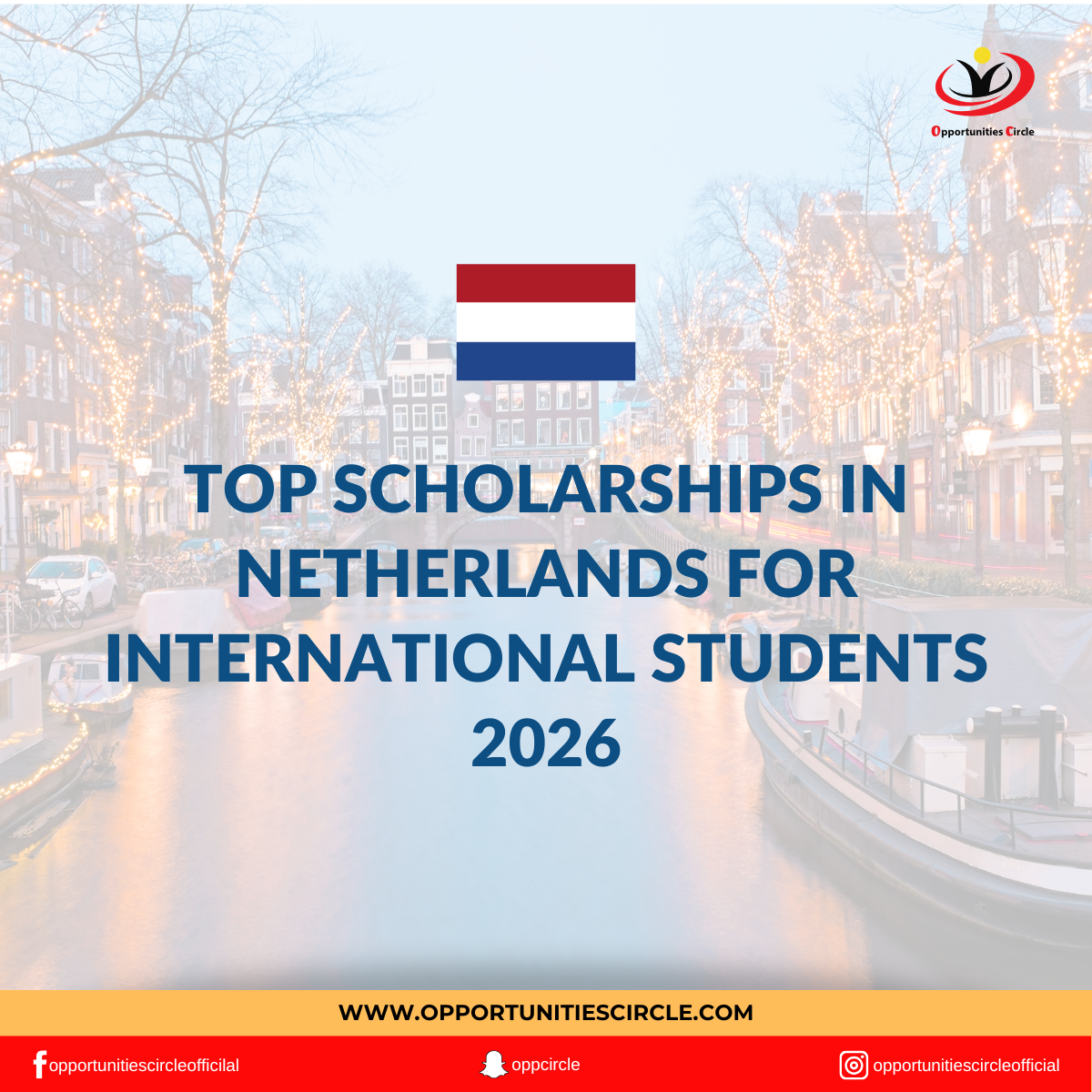 Top Scholarships in Netherlands for International Students 2026 ...
