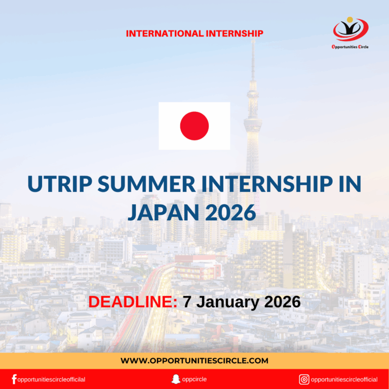 UTRIP Summer Internship in Japan 2026