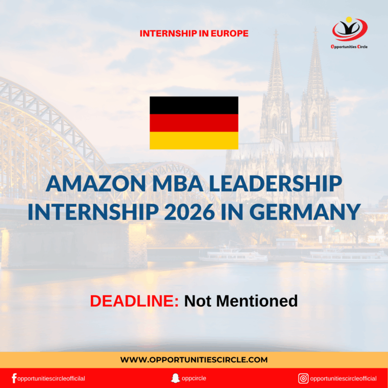 Amazon MBA Leadership Internship 2026 in Germany