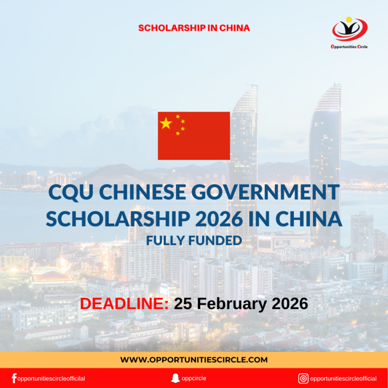CQU Chinese Government Scholarship 2026 in China