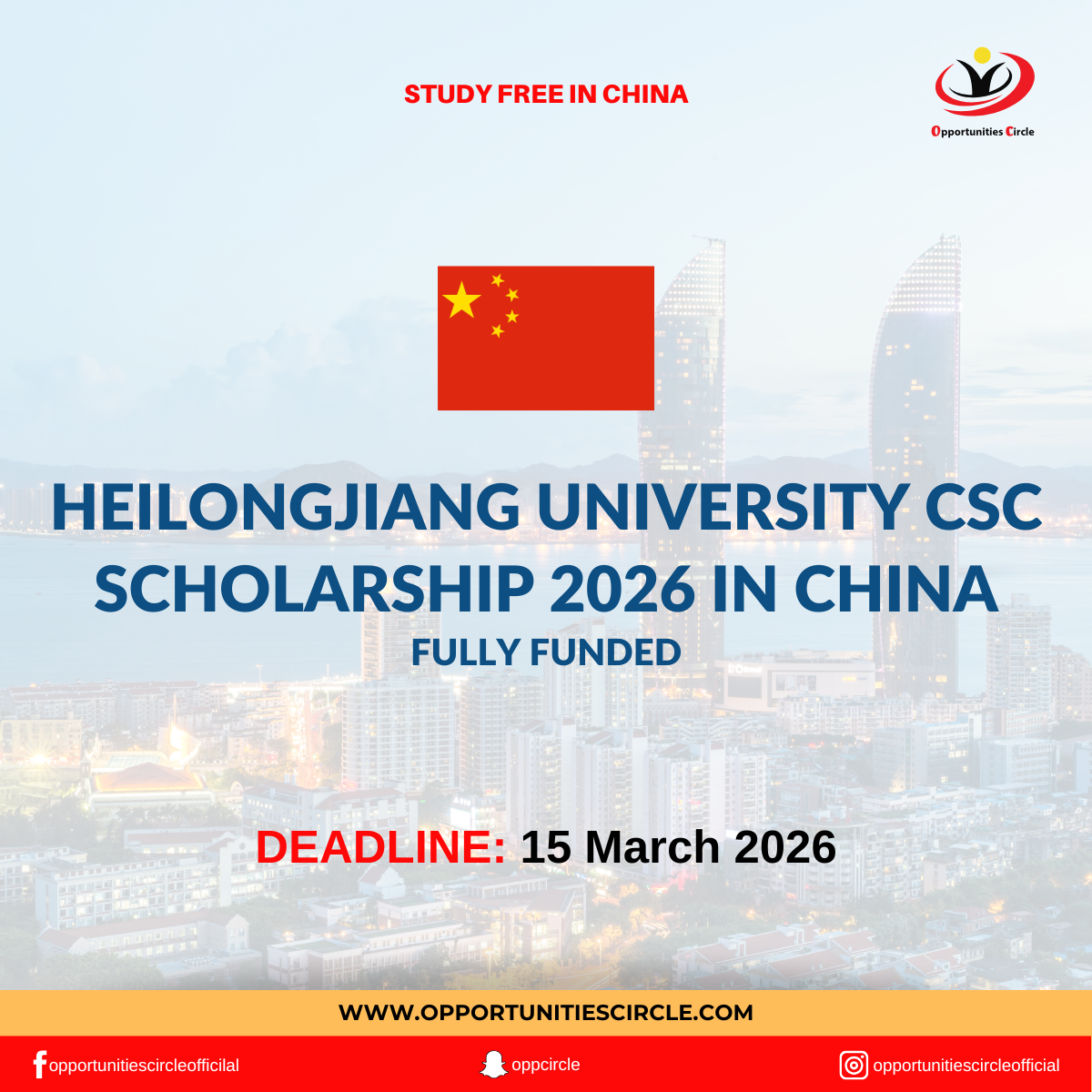 Heilongjiang University CSC Scholarship 2026 in China | Fully Funded -  Opportunities Circle