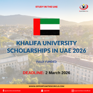 Khalifa University Scholarships in UAE 2026