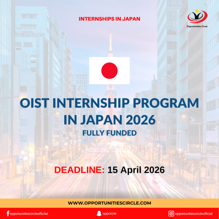 OIST Internship Program in Japan 2026