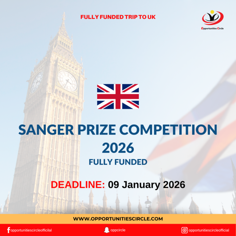 Sanger Prize Competition 2026