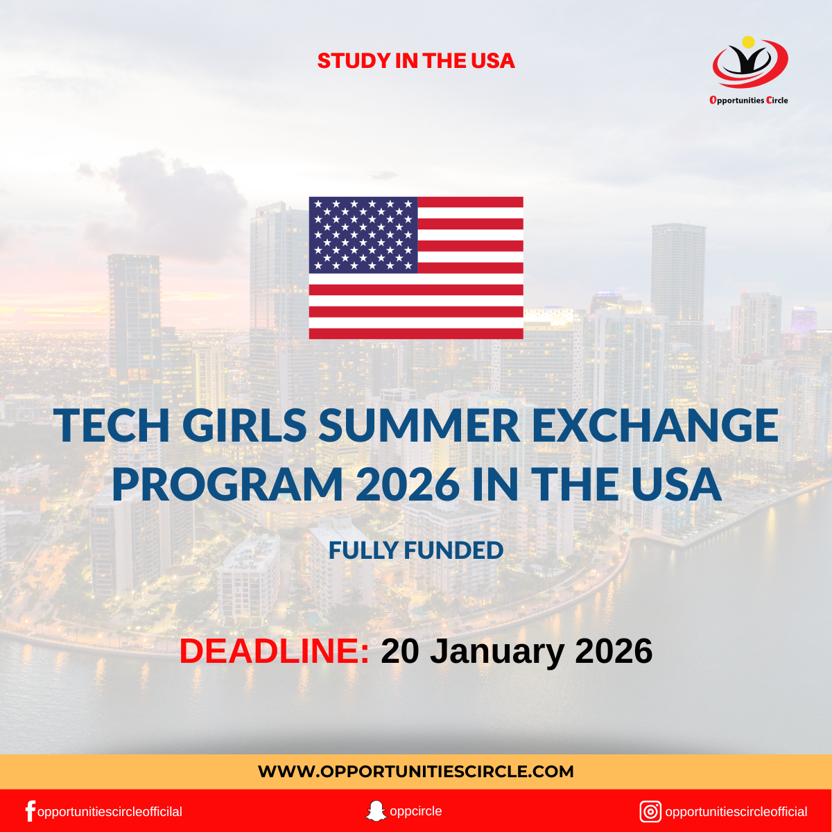 Tech Girls Summer Exchange Program 2026 in the USA | Fully Funded -  Opportunities Circle
