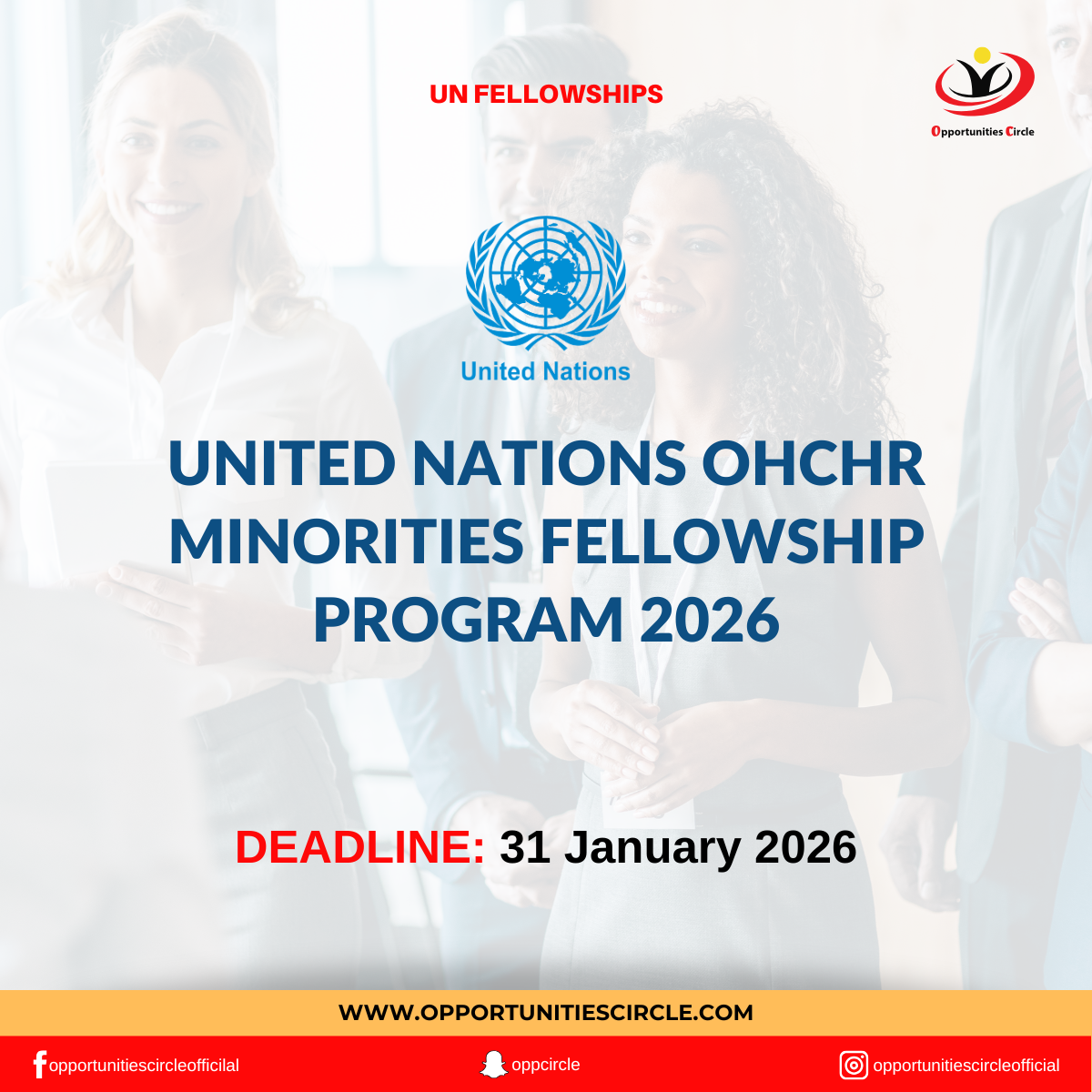 United Nations OHCHR Minorities Fellowship Program 2026 - Opportunities Circle