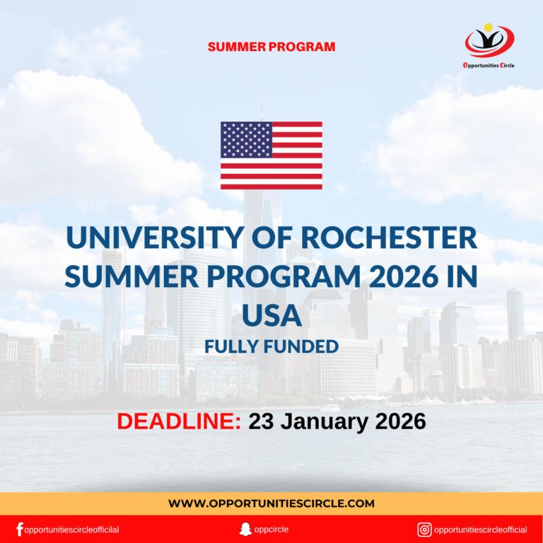 University of Rochester Summer Program 2026 in USA