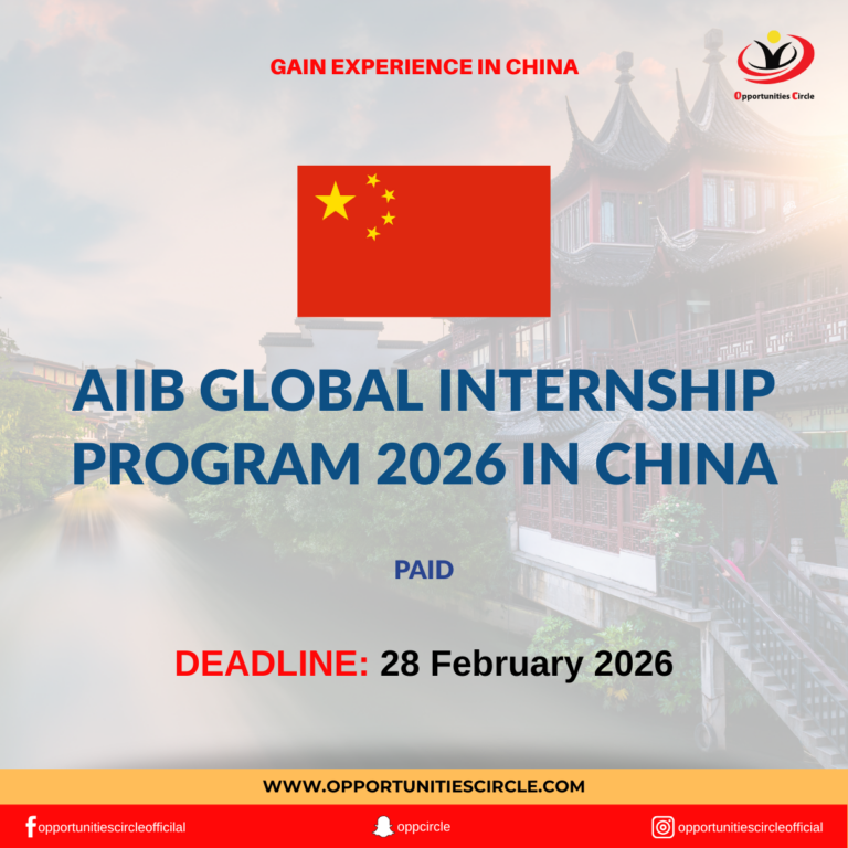 AIIB Global Internship Program 2026 in China