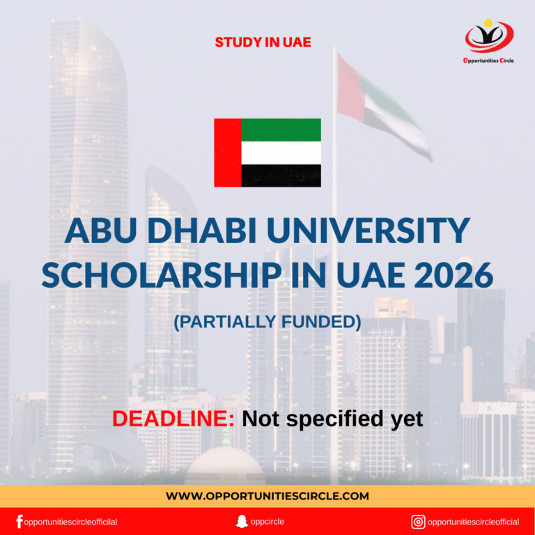 Abu Dhabi University Scholarship IN UAE 2026