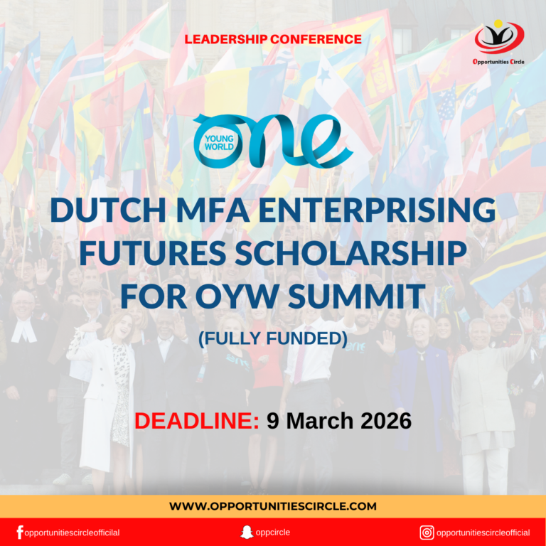 Dutch MFA Enterprising Futures Scholarship OYW 2026 | Fully Funded