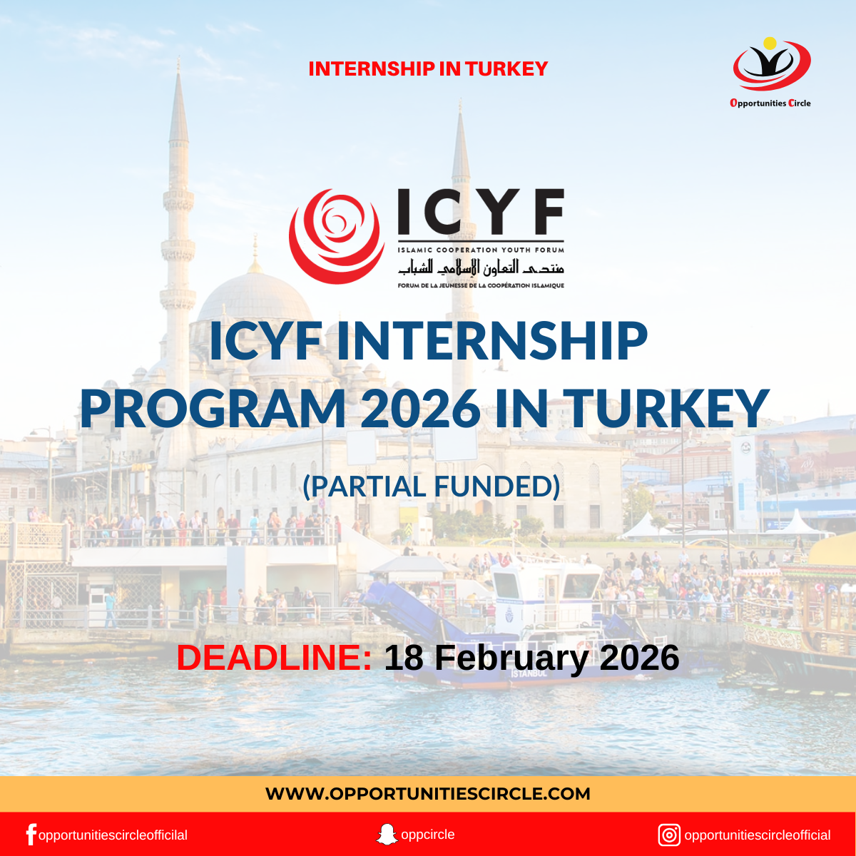 Icyf internship program in turkey — Opportunities Circle