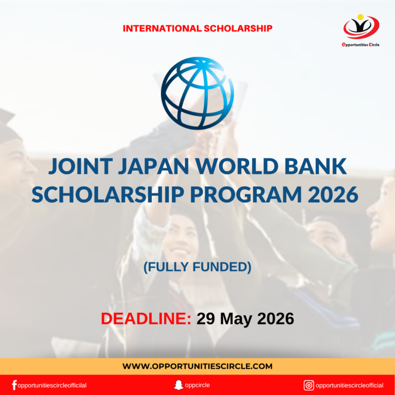Joint Japan World Bank Scholarship Program 2026