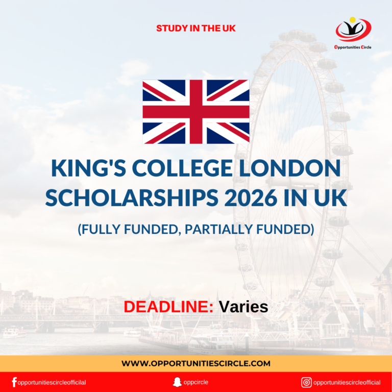 King's College London Scholarships 2026 | Study in UK