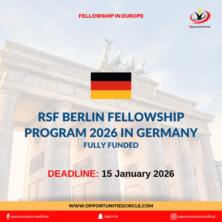 RSF Berlin Fellowship Program 2026 in germany