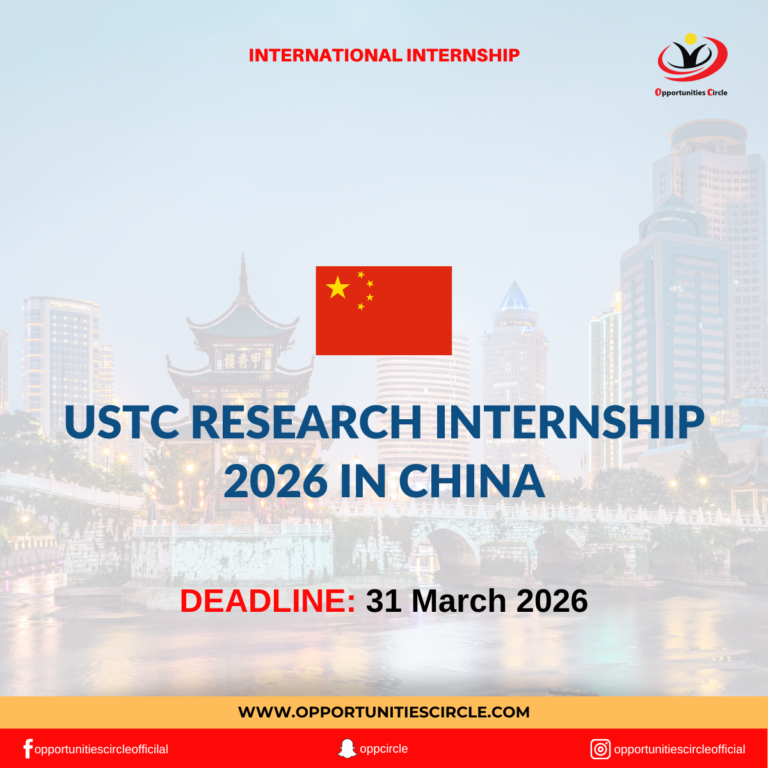 USTC Research Internship 2026 in China