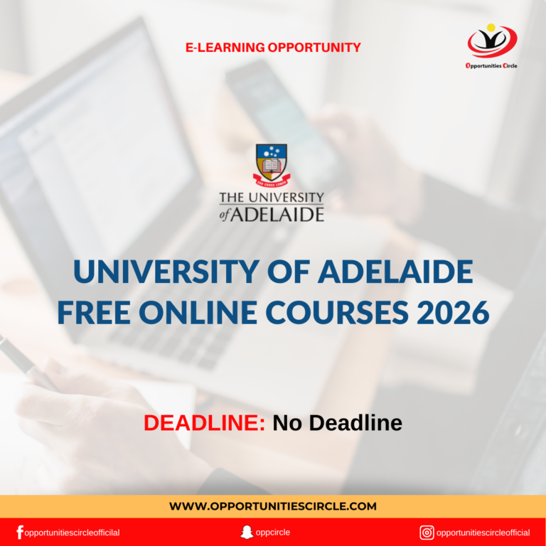 University of Adelaide Free Online Courses 2026 - Opportunities Circle