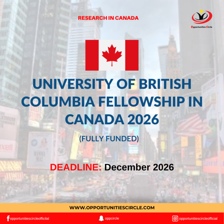 University of British Columbia Fellowship