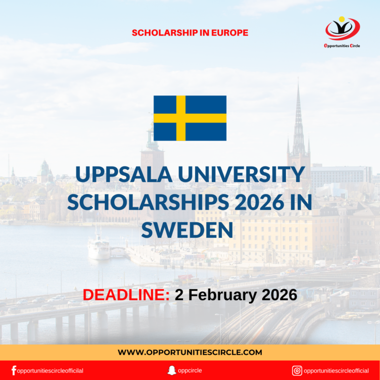 Uppsala University Scholarships 2026 in Sweden