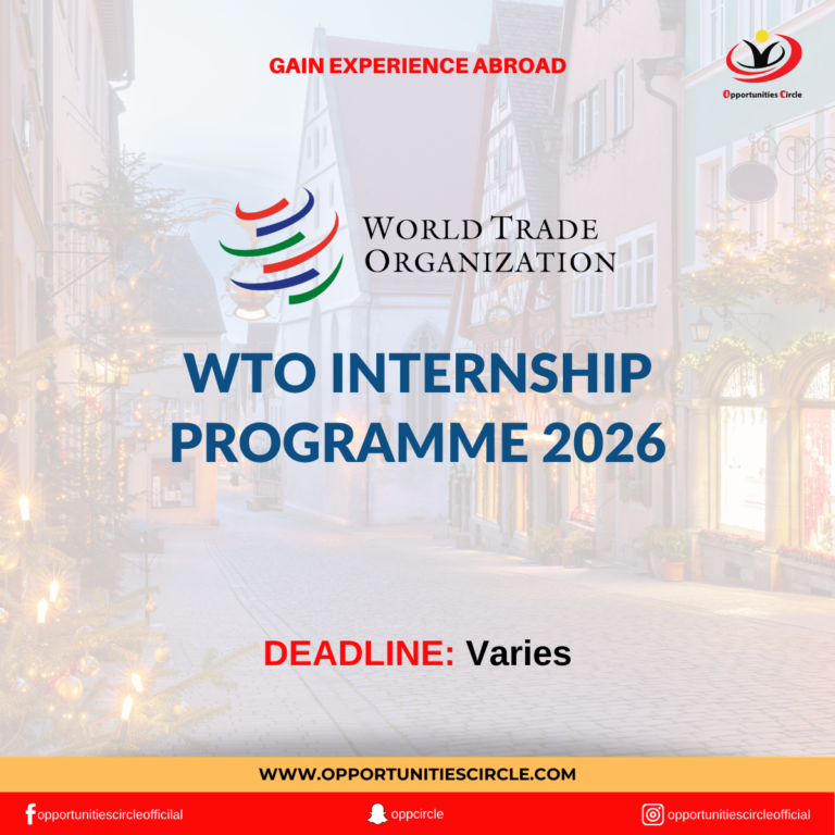WTO Internship Programme 2026