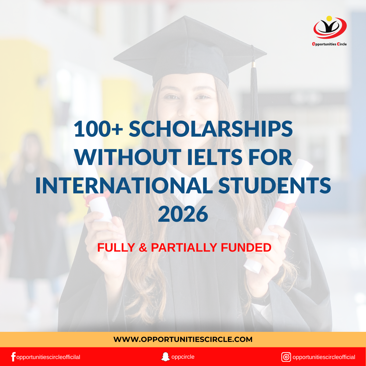100+ Scholarships without IELTS for international students 2026 ...