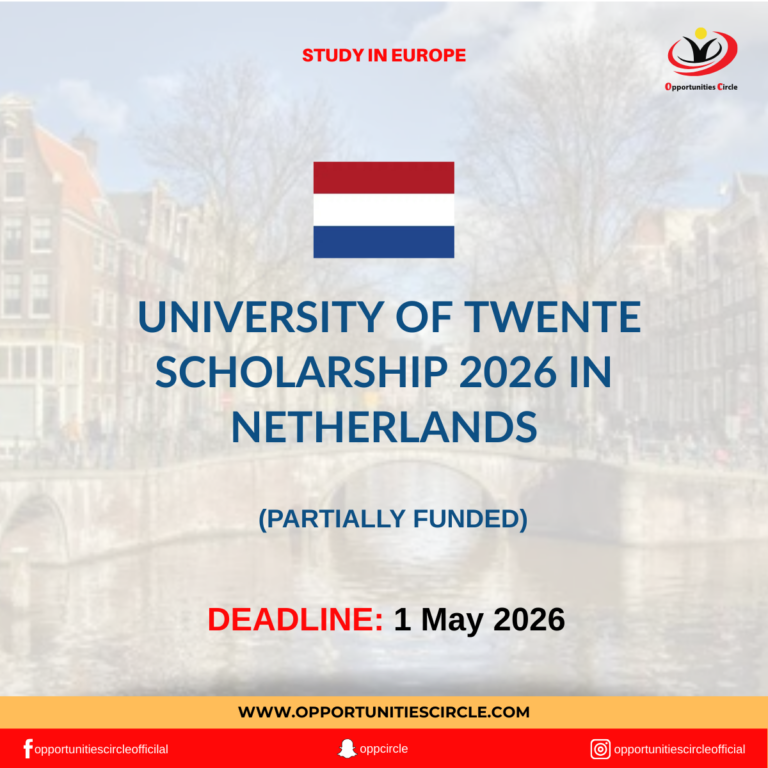 University of Twente Scholarship 2026 in Netherlands | Funded