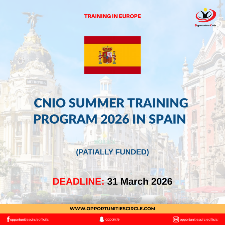 CNIO Summer Training Program 2026 in Spain
