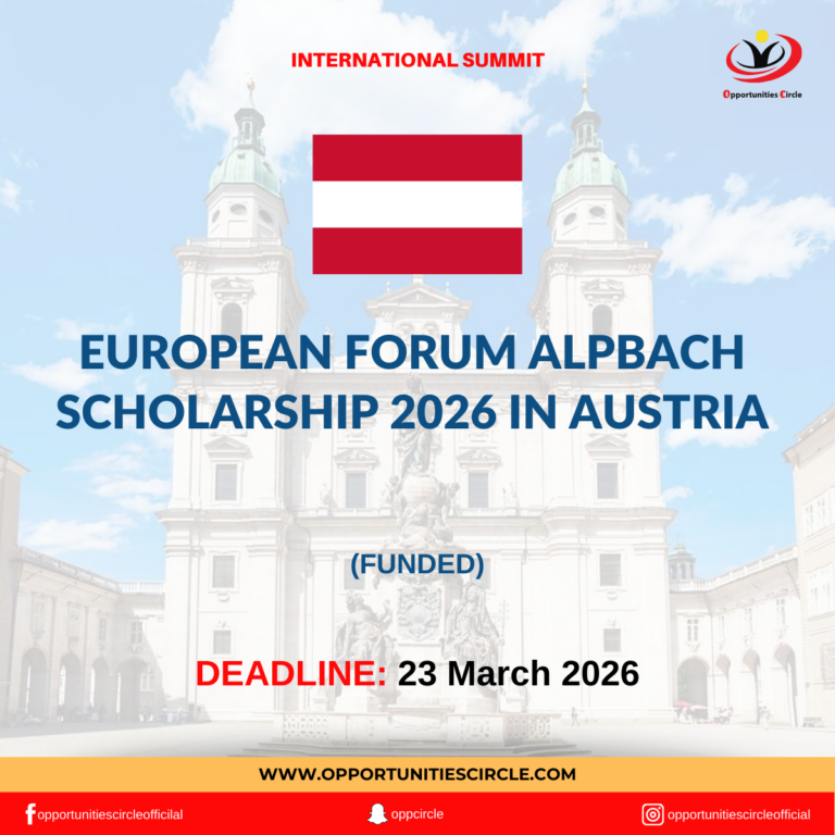 European Forum Alpbach Scholarship 2026 in Austria