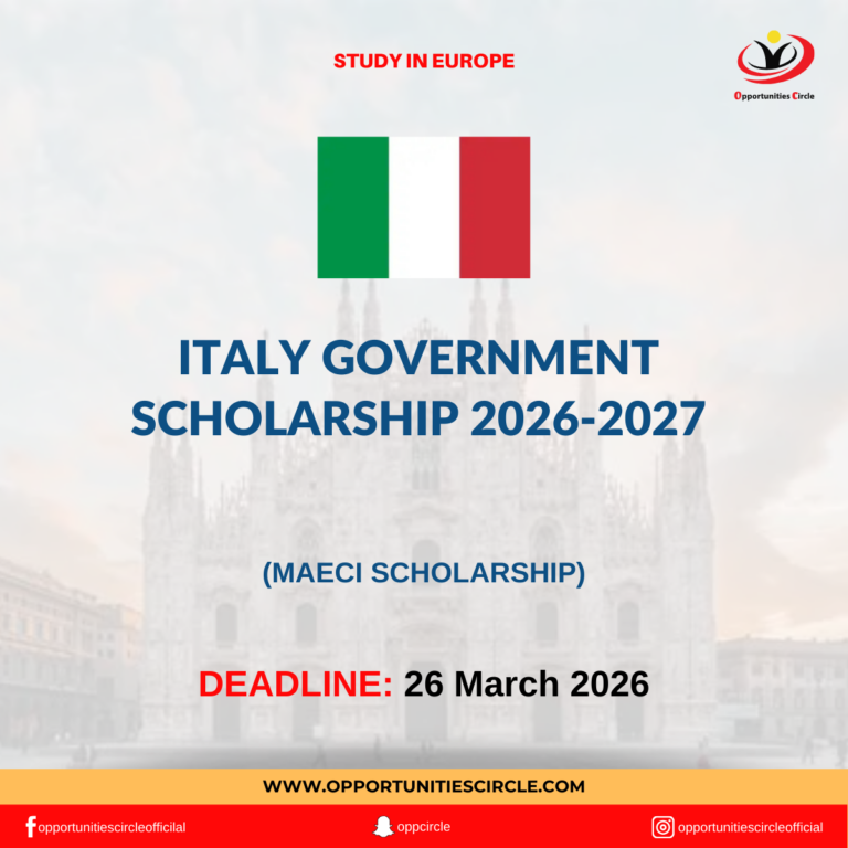 Italy Government Scholarship 2026-2027