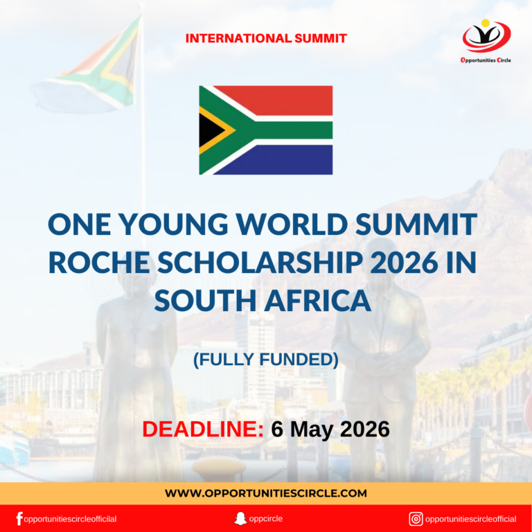 One Young World Summit Roche Scholarship 2026 in South Africa