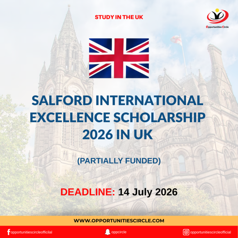 Salford International Excellence Scholarship 2026 in UK | Funded
