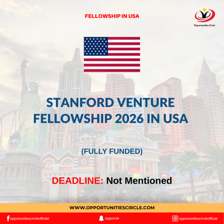 Stanford Venture Fellowship 2026 in USA