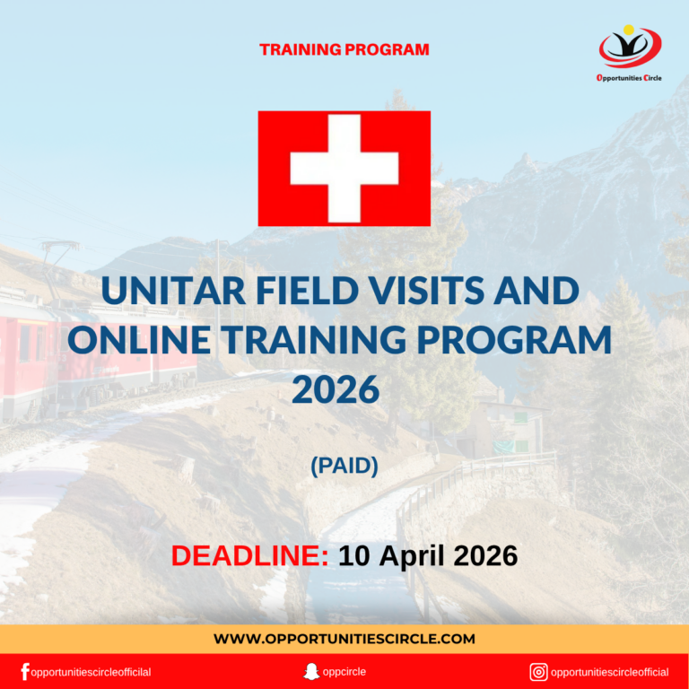 UNITAR Field Visits and Online Training Program 2026