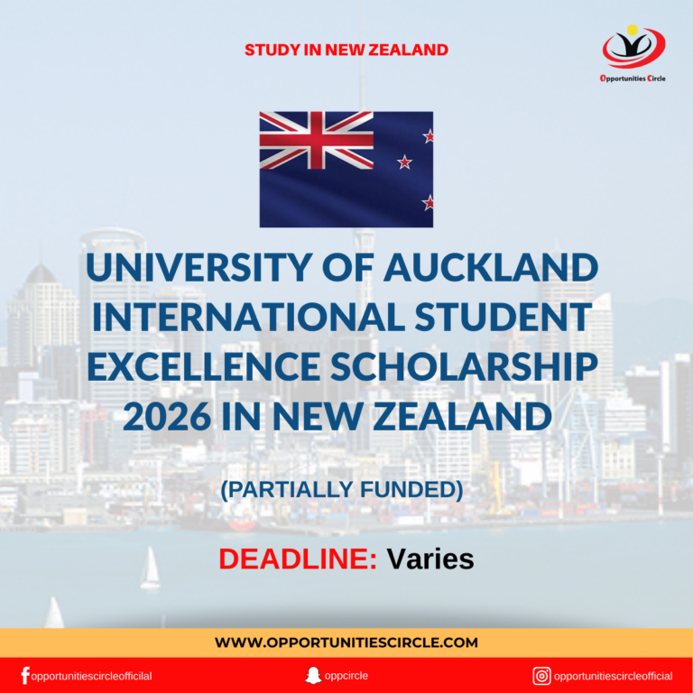 University of Auckland International Student Excellence Scholarship 2026 in New Zealand