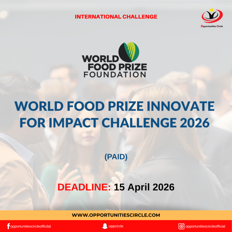 World Food Prize Innovate for Impact Challenge 2026
