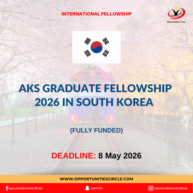 AKS Graduate Fellowship 2026 in South Korea
