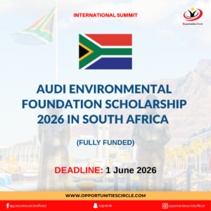 Audi Environmental Foundation Scholarship 2026 in South Africa
