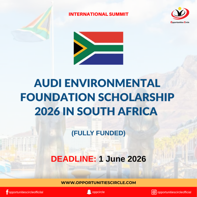 Audi Environmental Foundation Scholarship 2026 in South Africa