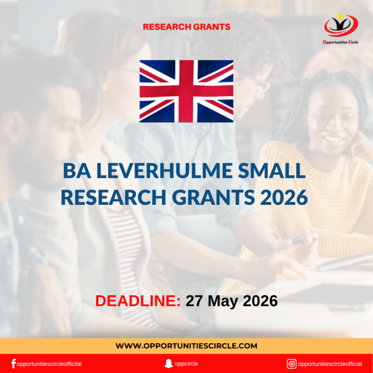 BA Leverhulme Small Research Grants 2026