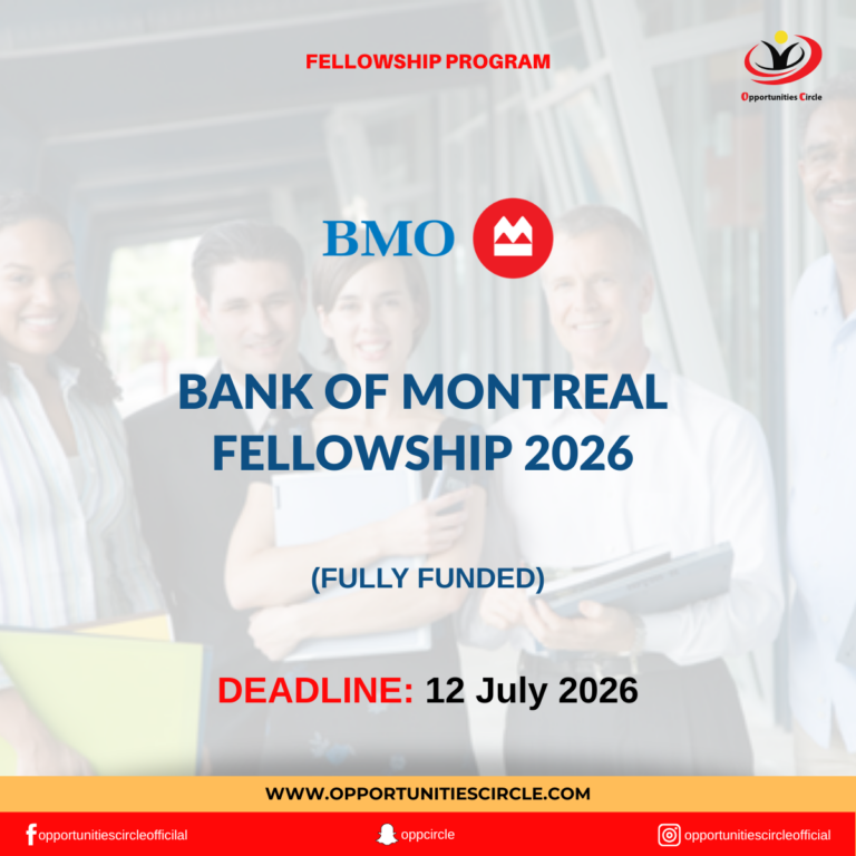 Bank of Montreal Fellowship 2026